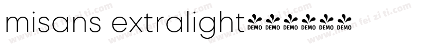 misans extralight字体转换